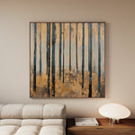 Landscape 353 Canvas Art 16" x 16" / 40 x 40 cm / Black