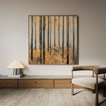 Landscape 353 Canvas Art 16" x 16" / 40 x 40 cm / Black