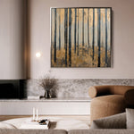 Landscape 353 Canvas Art 16" x 16" / 40 x 40 cm / Black
