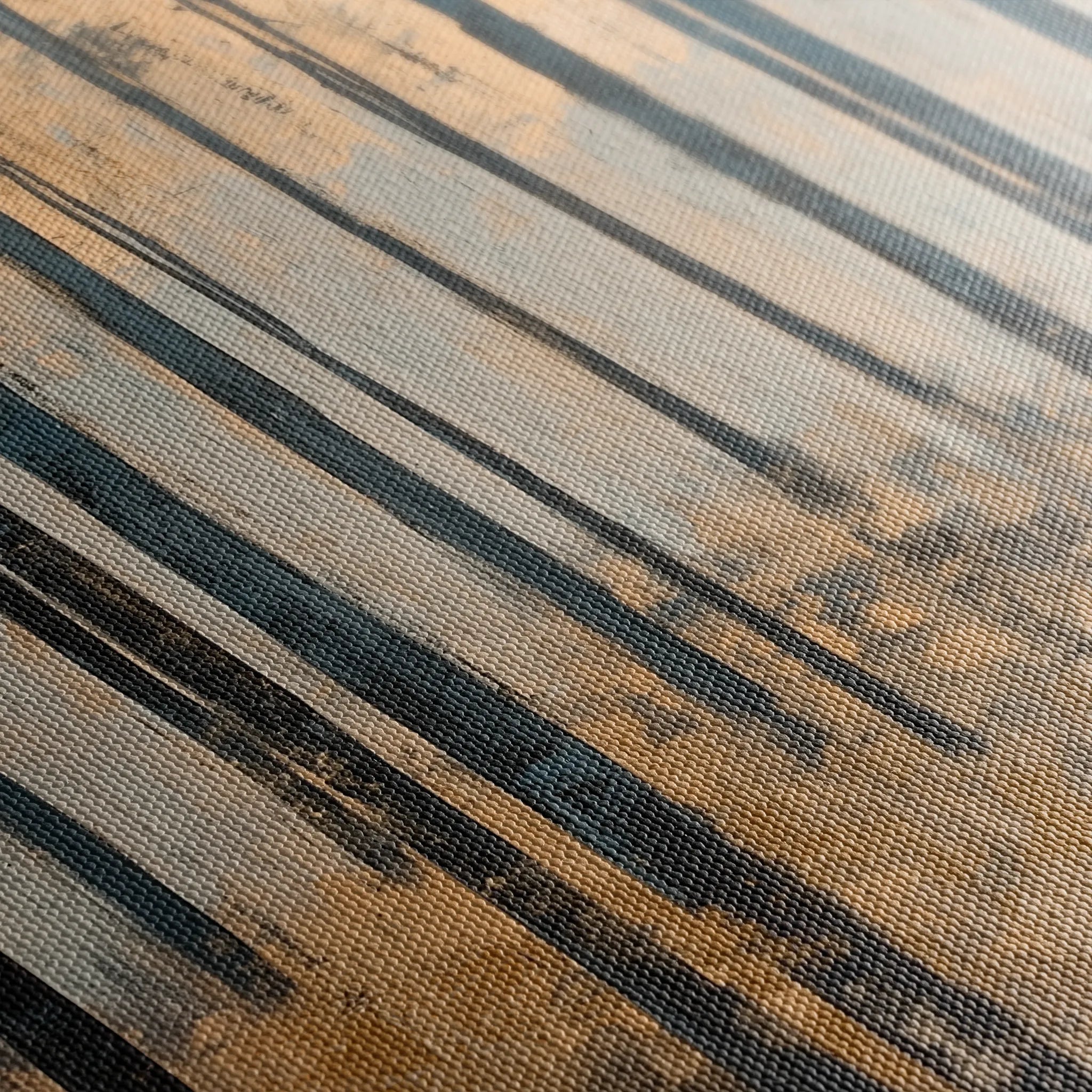 Landscape 353 Canvas Art 16" x 16" / 40 x 40 cm / Black