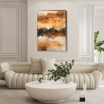 Abstract 354 Canvas Art 18" x 24" / 45 x 60 cm / Black