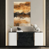 Abstract 354 Canvas Art 18" x 24" / 45 x 60 cm / Black