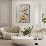 Floral 354 Canvas Art 18" x 24" / 45 x 60 cm / Black