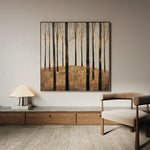 Landscape 354 Canvas Art 16" x 16" / 40 x 40 cm / Black
