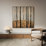 Landscape 354 Canvas Art 16" x 16" / 40 x 40 cm / Black