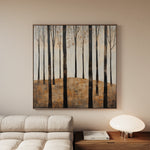 Landscape 354 Canvas Art 16" x 16" / 40 x 40 cm / Black