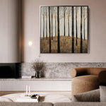 Landscape 354 Canvas Art 16" x 16" / 40 x 40 cm / Black