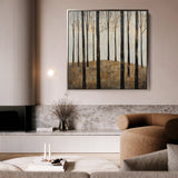 Landscape 354 Canvas Art 16" x 16" / 40 x 40 cm / Black