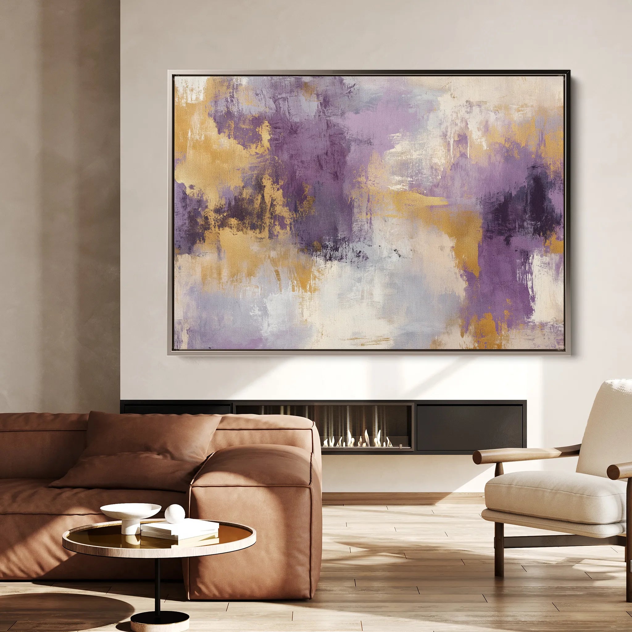 Abstract 355 Canvas Art 18" x 24" / 45 x 60 cm / Black