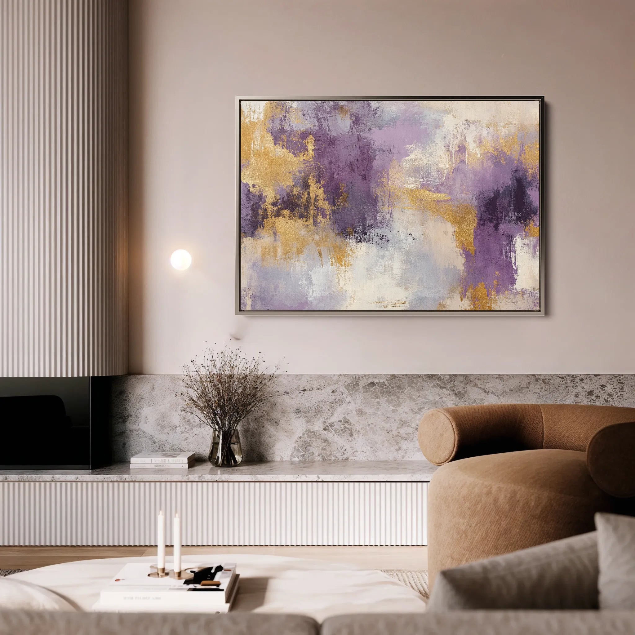 Abstract 355 Canvas Art 18" x 24" / 45 x 60 cm / Black