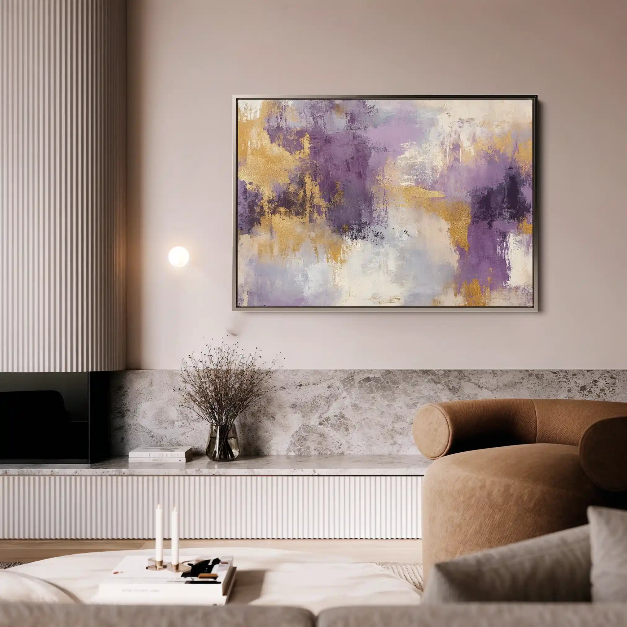 Abstract 355 Canvas Art 60 x 40 cm / Black
