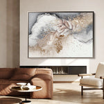 Floral 355 Canvas Art 60 x 40 cm / Black