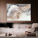 Floral 355 Canvas Art 60 x 40 cm / Black