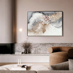 Floral 355 Canvas Art 60 x 40 cm / Black