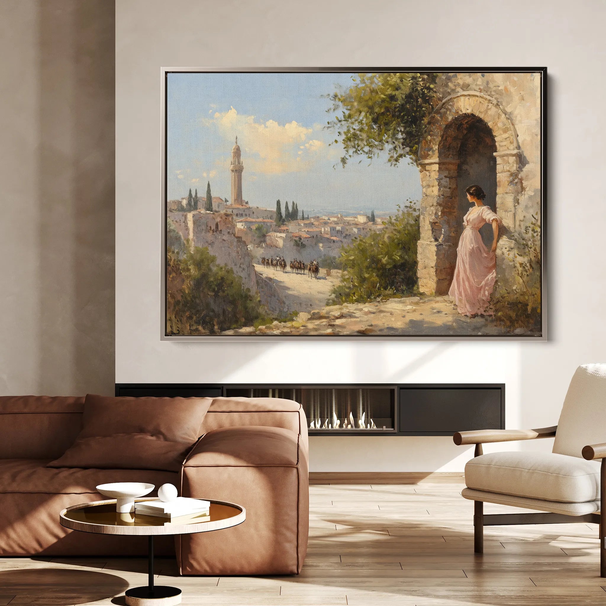 Landscape 355 Canvas Art 18" x 24" / 45 x 60 cm / Black
