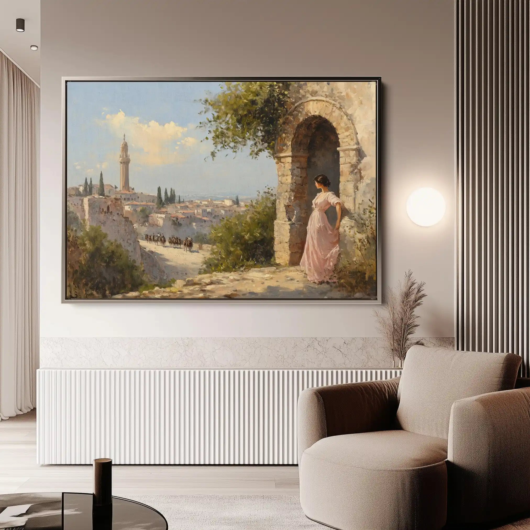 Landscape 355 Canvas Art 60 x 40 cm / Black