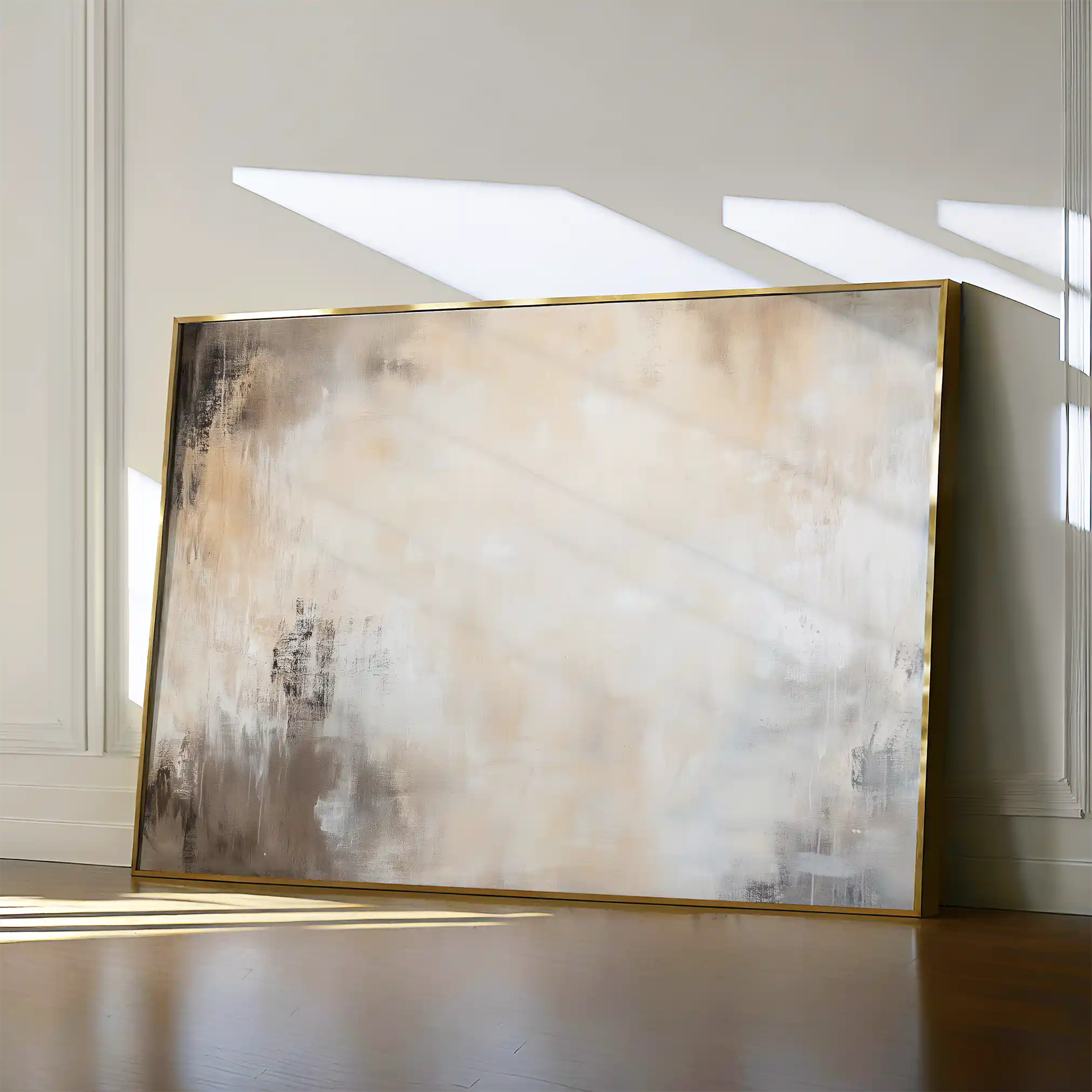 Abstract 356 Canvas Art 18" x 24" / 45 x 60 cm / Black