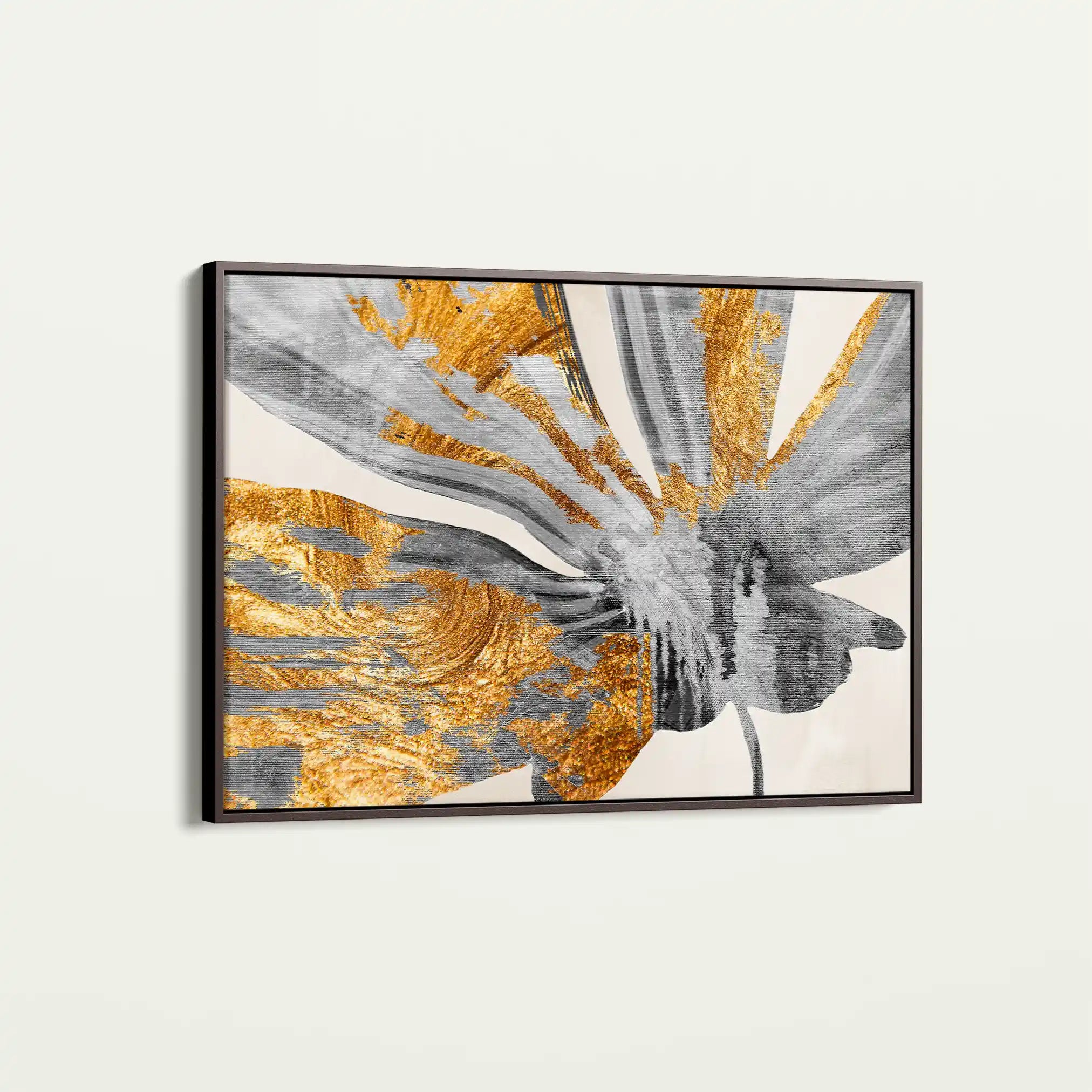 Floral 356 Canvas Art 60 x 40 cm / Black