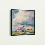 Landscape 356 Canvas Art 16" x 16" / 40 x 40 cm / Black