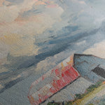 Landscape 356 Canvas Art 16" x 16" / 40 x 40 cm / Black