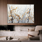 Floral 357 Canvas Art 60 x 40 cm / Black