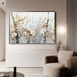 Floral 357 Canvas Art 60 x 40 cm / Black