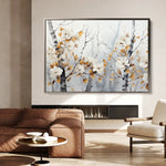 Floral 357 Canvas Art 60 x 40 cm / Black