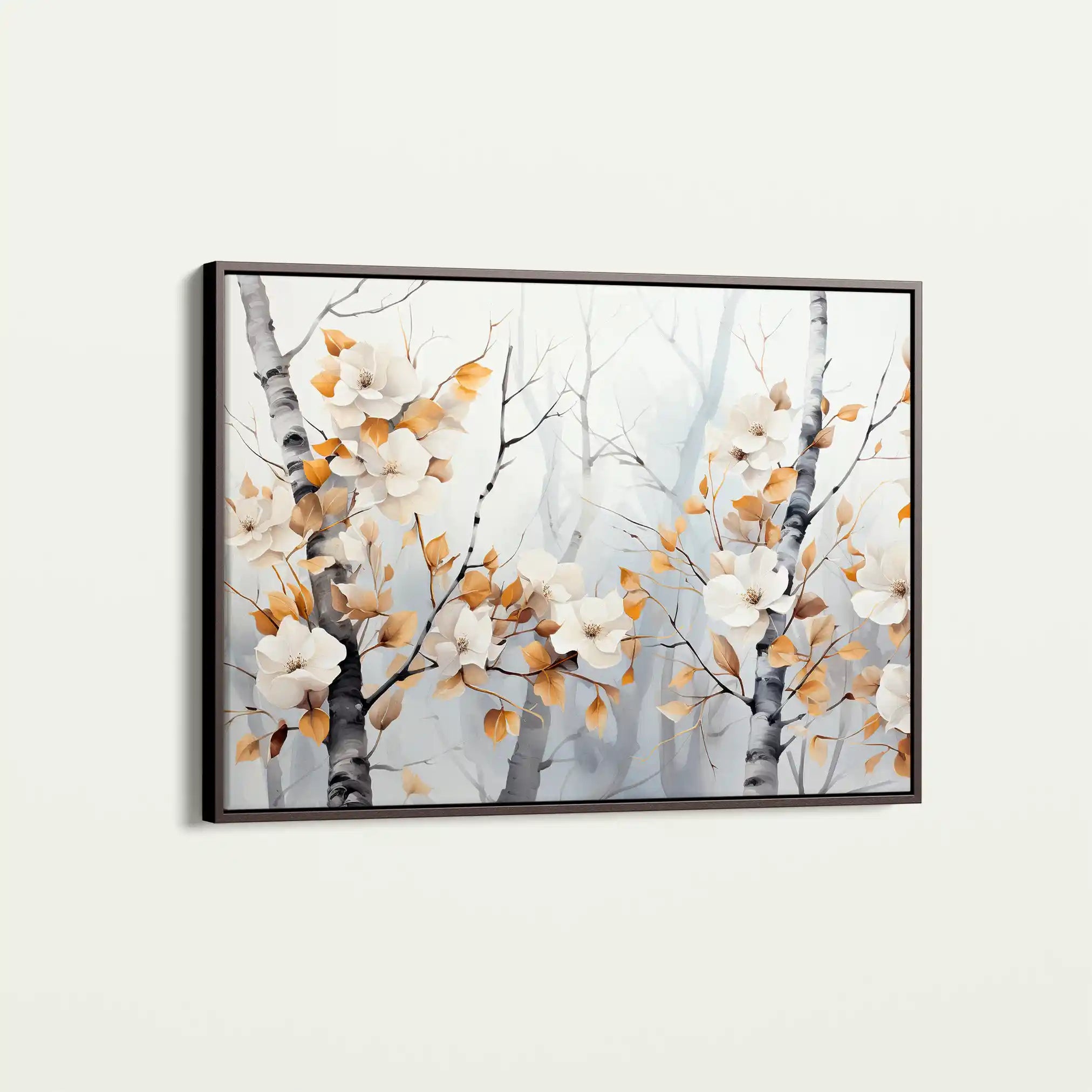 Floral 357 Canvas Art 60 x 40 cm / Black