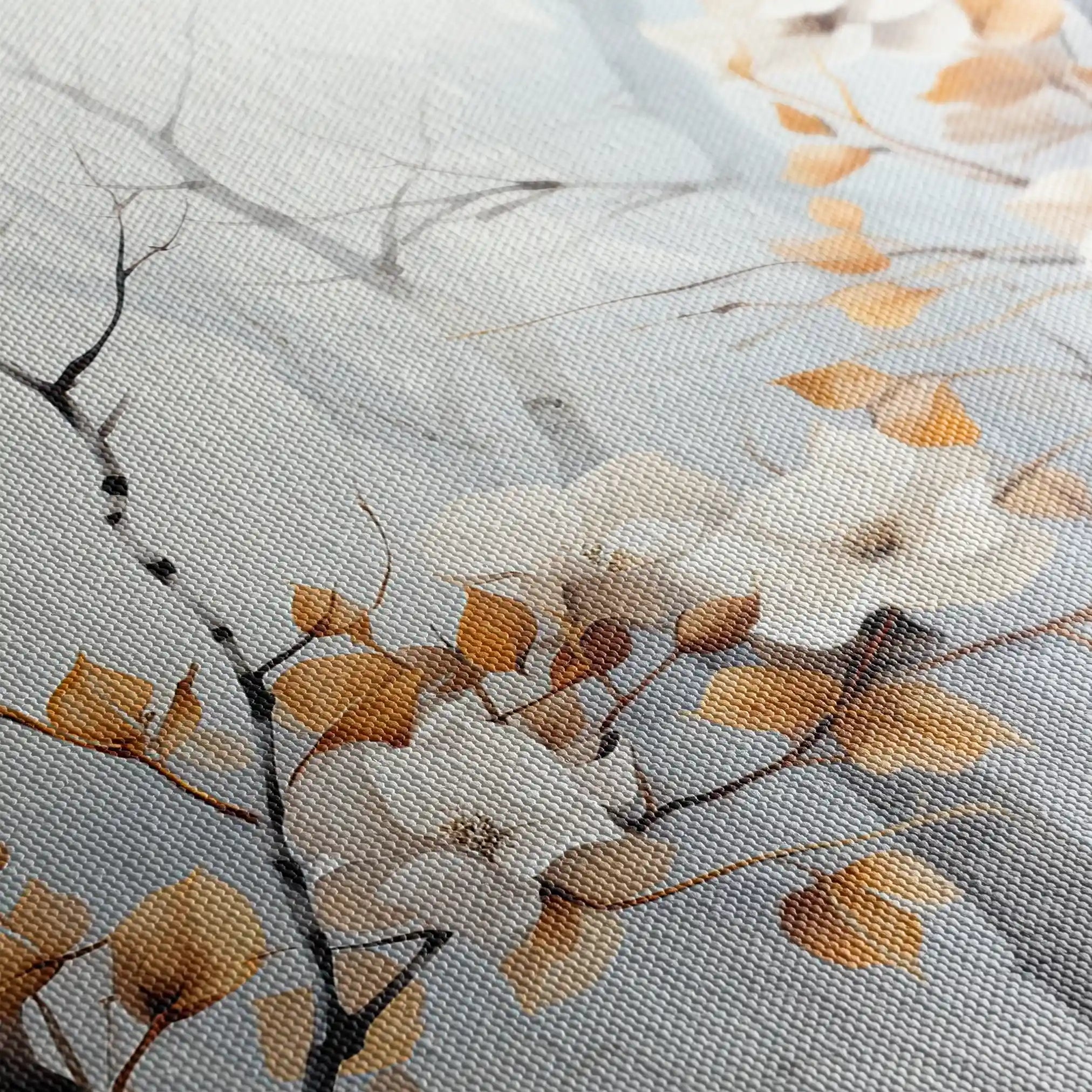 Floral 357 Canvas Art 60 x 40 cm / Black