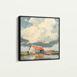 Landscape 357 Canvas Art 16" x 16" / 40 x 40 cm / Black
