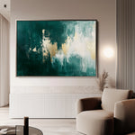 Abstract 358 Canvas Art 18" x 24" / 45 x 60 cm / Black