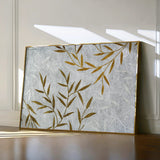 Floral 358 Canvas Art 18" x 24" / 45 x 60 cm / Black