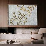 Floral 358 Canvas Art 18" x 24" / 45 x 60 cm / Black