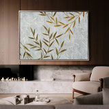 Floral 358 Canvas Art 18" x 24" / 45 x 60 cm / Black