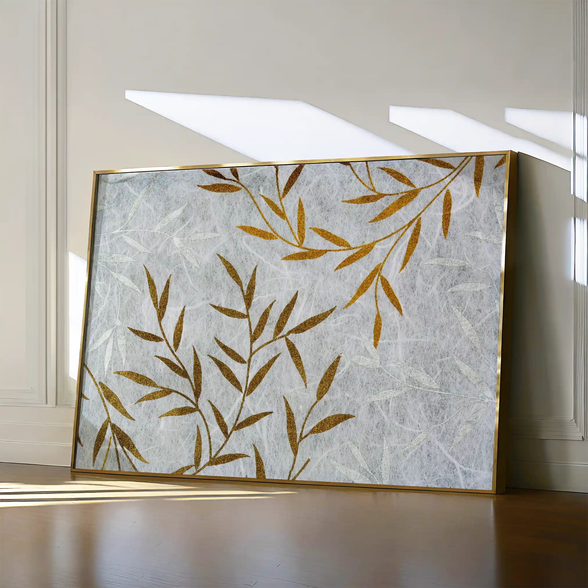 Floral 358 Canvas Art 60 x 40 cm / Black