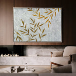 Floral 358 Canvas Art 60 x 40 cm / Black