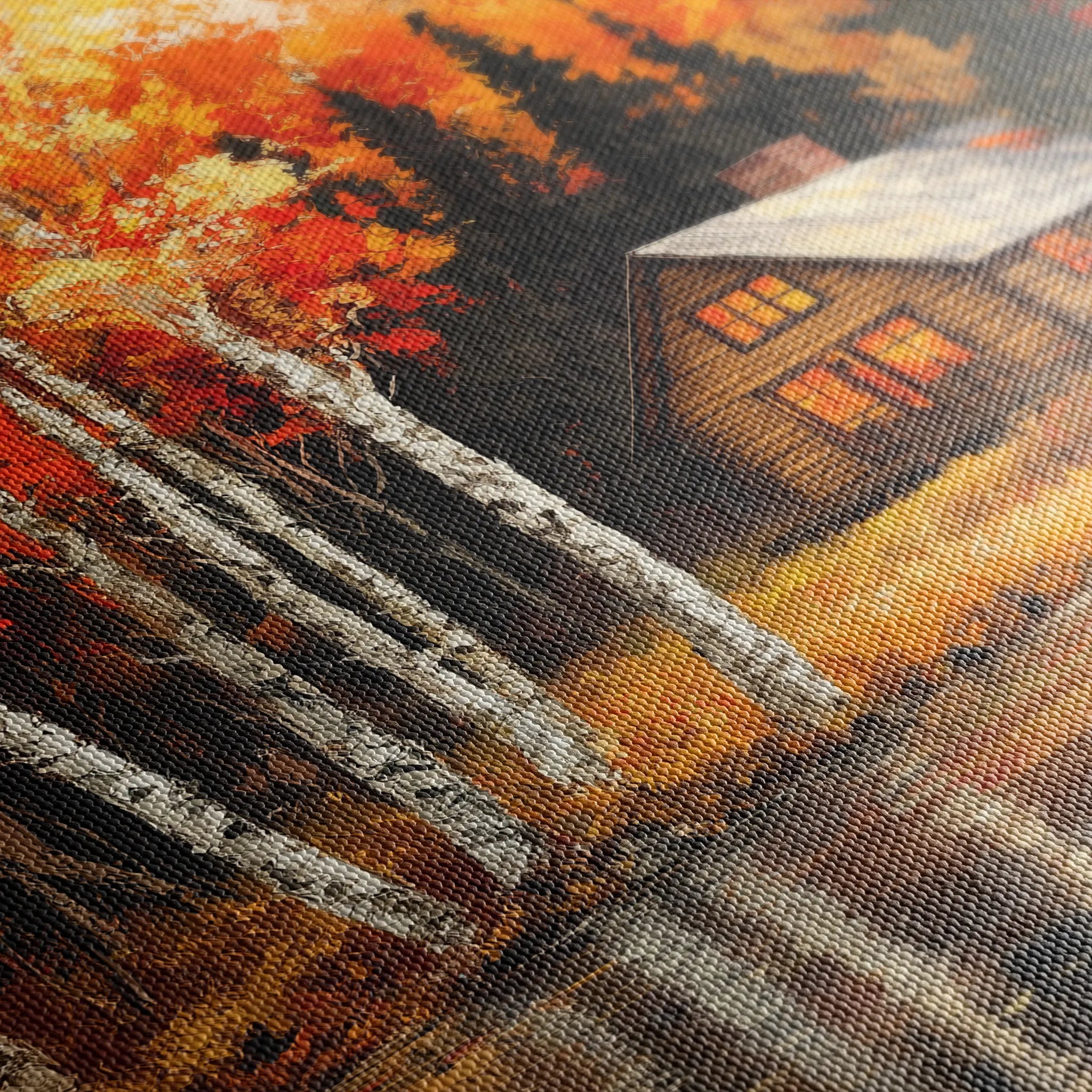 Landscape 358 Canvas Art 18" x 24" / 45 x 60 cm / Black