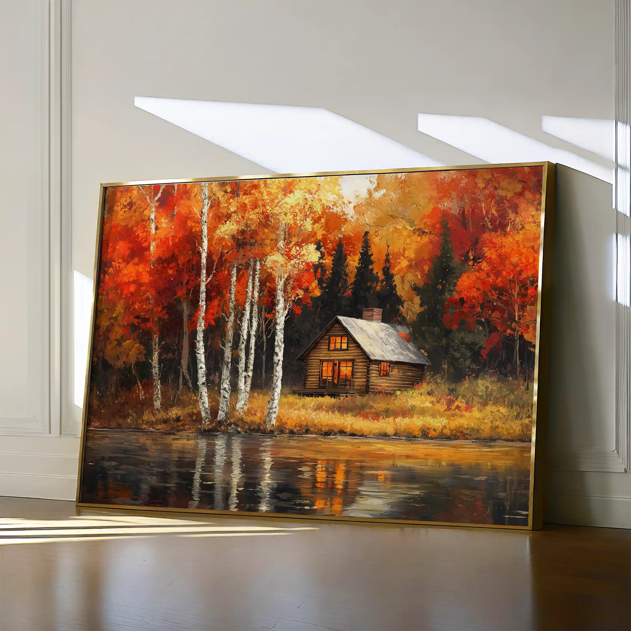 Landscape 358 Canvas Art 60 x 40 cm / Black