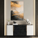 Abstract 359 Canvas Art 18" x 24" / 45 x 60 cm / Black