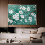 Floral 359 Canvas Art 18" x 24" / 45 x 60 cm / Black