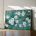 Floral 359 Canvas Art 18" x 24" / 45 x 60 cm / Black