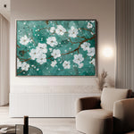 Floral 359 Canvas Art 18" x 24" / 45 x 60 cm / Black