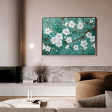 Floral 359 Canvas Art 18" x 24" / 45 x 60 cm / Black