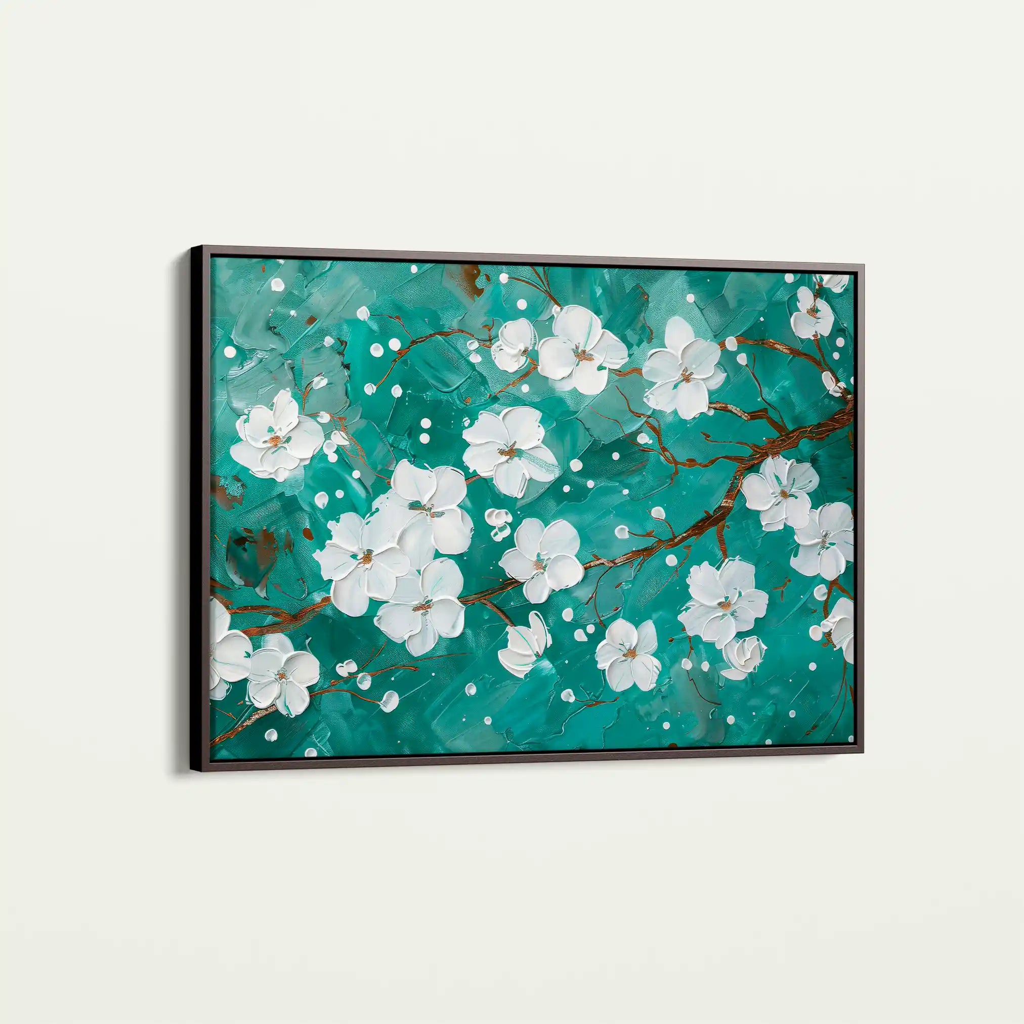 Floral 359 Canvas Art 60 x 40 cm / Black