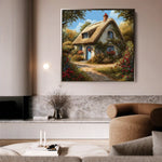 Landscape 359 Canvas Art 60 x 60 cm / Black