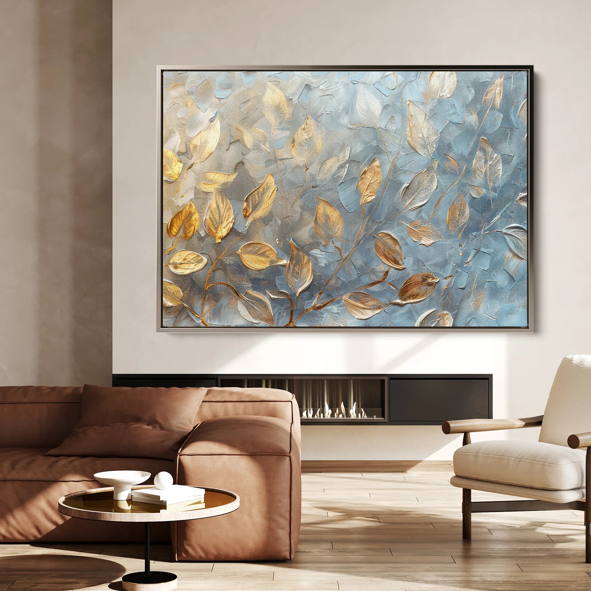 Floral 360 Canvas Art 18" x 24" / 45 x 60 cm / Black