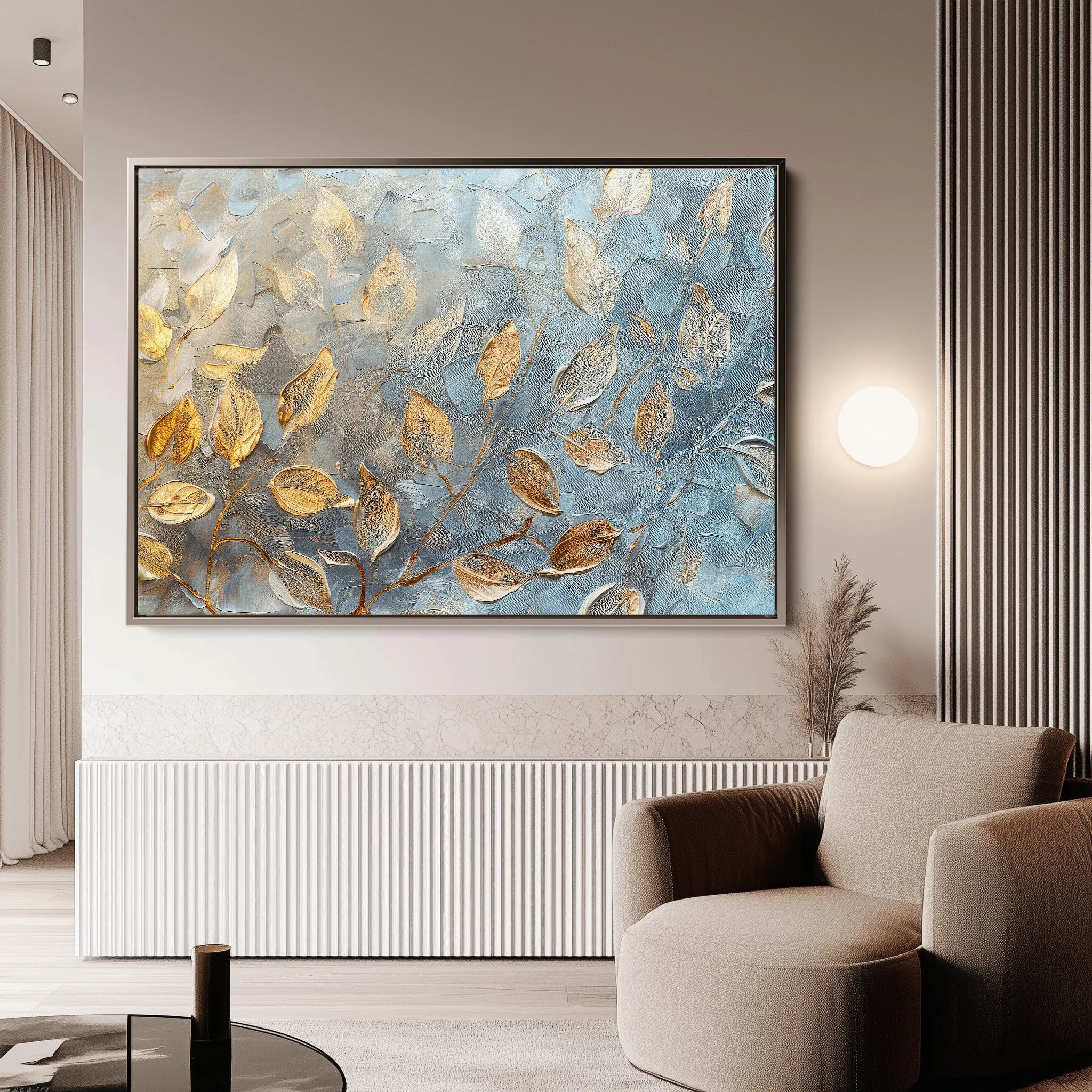 Floral 360 Canvas Art 18" x 24" / 45 x 60 cm / Black
