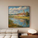 Landscape 360 Canvas Art 16" x 16" / 40 x 40 cm / Black