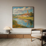 Landscape 360 Canvas Art 16" x 16" / 40 x 40 cm / Black