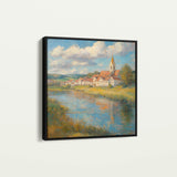 Landscape 360 Canvas Art 16" x 16" / 40 x 40 cm / Black